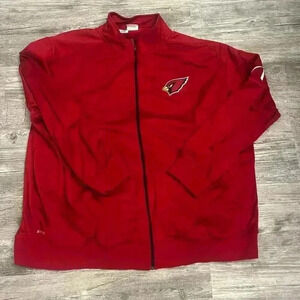 Team issued on field NFL cardinals 4x Nike zip up